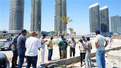 جهاز العلمين الجديدة يشن حملة لقطع وصلات المياه المخالفة وإزالة التعديات على شبكات المرافق