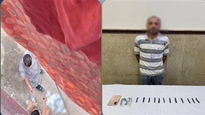 التحقيق مع المتهم بترويج المخدرات بشواع الإسكندرية