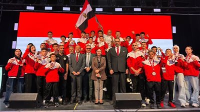 وزير الشباب والرياضة يهنئ أبطال منتخب مصر للمواي تاي بعد حصد 14 ميدالية بالبطولة العربية