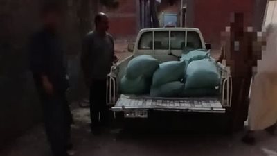 ضبط دقيق بلدي مدعم داخل ماكينة طحين قبل بيعه بالسوق السوداء بالمنوفية 