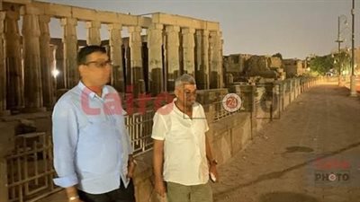 القاهرة 24 يكشف حقيقة تضرر معبد الأقصر بعد كسر ماسورة مياه الكورنيش
