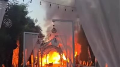 حريق في لوكيشن تصوير بالمنوفية.. والحماية المدنية تحاول السيطرة