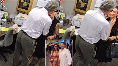 فيديو لرئيس بلدية يقبل مسؤولة متزوجة يفجر فضيحة سياسية بأمريكا.. والأخيرة: قبلة ودية