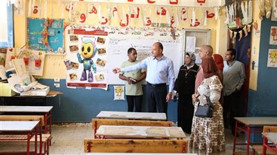 نائب محافظ الوادي الجديد يتابع جاهزية عدد من المدارس استعدادًا لاستقبال العام الدراسي