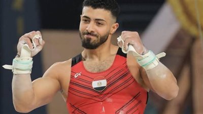 عمر العربي يحصد برونزية جهاز الحلق بمنافسات الجمباز بدورة ألعاب البحر المتوسط