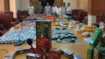 ضبط 42 ألف و700 قطعة من المنشطات الجنسية والمغذيات مجهولة المصدر بمطروح | صور 