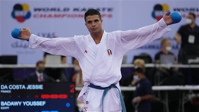 يوسف بدوي يحصد برونزية الكاراتيه بدورة ألعاب البحر المتوسط