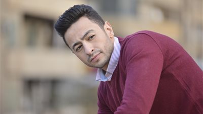 كواليس تصوير حمادة هلال اغنية “أشرب شاي” (صور)