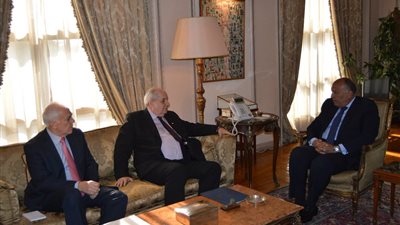 شكري يستقبل نائب وزير خارجية اليونان