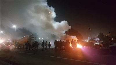 مصرع شخصين في انفجار أعلى دائري المريوطية (صور وفيديو)