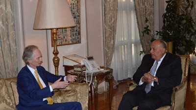 وزير الخارجية يلتقي المبعوث الأممي الجديد لسوريا