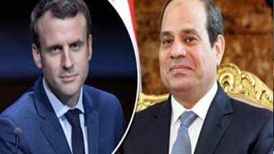 السيدة الأولى والرئيس السيسي يستقبلان ماكرون وقرينته بقصر الاتحادية