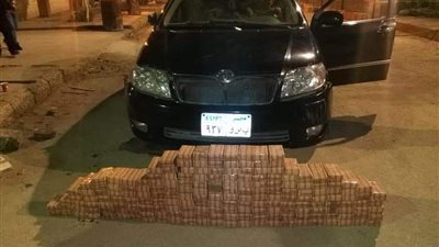 ضبط 1080 فرش حشيش بحوزة موظف بنفق أحمد حمدي (صور)