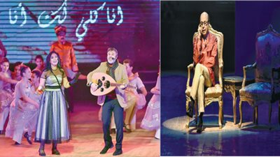 مسرحية “سيرة الحب” تعيد أم كلثوم وعبدالوهاب وعبدالحليم ووردة (صور)