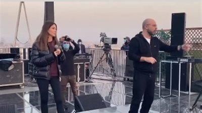 نانسي عجرم تجري البروفات النهائية فبل حفلها برأس السنة في مصر (صور)