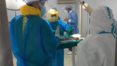 للمرة الأولى في الموجة الثانية.. مستشفى تلا بالمنوفية يشهد حالة ولادة قيصرية لمريضة كورونا (صور) 