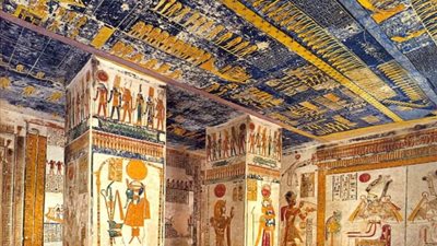 قبل ترميمها اليوم.. تعرف على مقبرة رمسيس الرابع