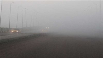 غلق طريق الفيوم أمام حركة السيارات بسبب الشبورة الكثيفة