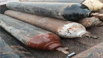 ضبط 40 أسطوانة أكسجين دون ترخيص في الغربية وتسليمها للمستشفيات