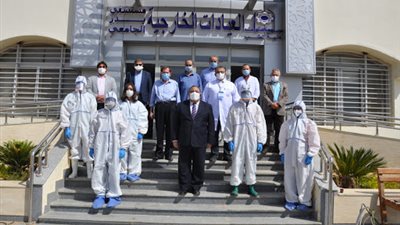 مستشفى جامعة حلوان بمدينة بدر يستقبل المصابين بفيروس كورونا