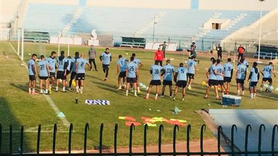 غزل المحلة يخوض مرانه الرئيسي استعدادا لمواجهة الجونة