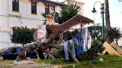 ميدان المطافي بالإسكندرية منشر لغسيل 