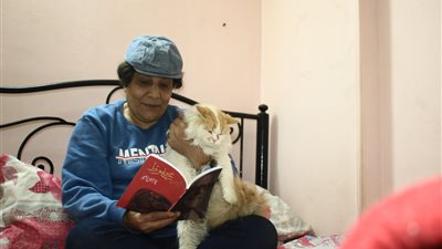 شاهد| رؤوف ينفق آلاف الجنيهات من معاشه على إطعام القطط والكلاب