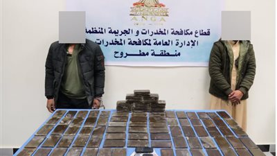 القبض على شخصين بحوزتهما 125 طربة لمخدر الحشيش بمطروح