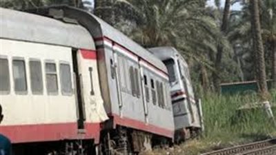 تعطل حركة قطارات السكة الحديد بطنطا بعد خروج عربتين من قطار الإسكندرية