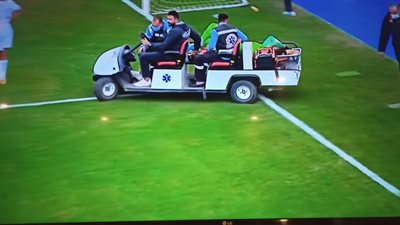 الهاني سليمان يبتلع لسانه خلال مباراة الإنتاج الحربي