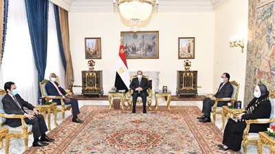 السيسي يلتقى السكرتير العام لمنطقة التجارة الحرة القارية الإفريقية