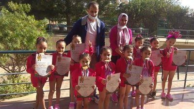 بطلات بدر السويس يحصدن الذهبية في الجمباز