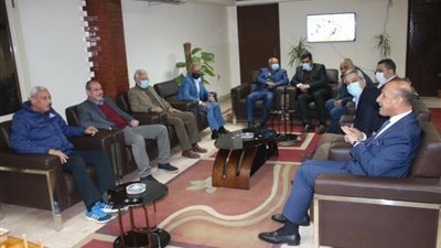 الزمالك يستقبل وزير الرياضة العراقي والوفد المرافق (صور)