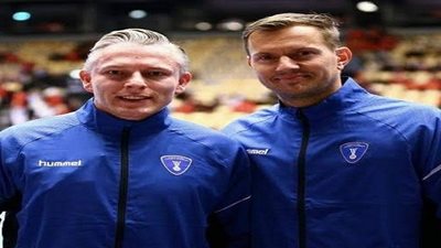 طاقم تحكيم ألماني لمباراة مصر وسلوفينيا في مونديال اليد