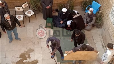 انتهاء مراسم دفن جثمان عبلة الكحلاوي بجوار والدها بمقابر البساتين(صور)