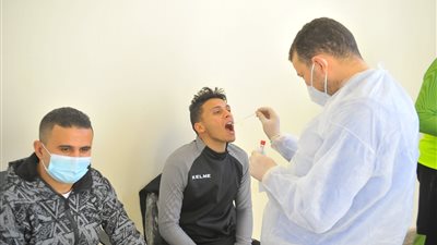 مسحة طبية للاعبي سيراميكا كليوباترا قبل مواجهة الجونة