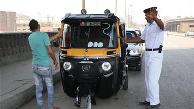 منع سير التوك توك بالطرق العامة والرئيسية بالبحيرة