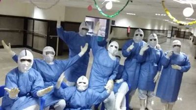 تعافي وخروج 4 حالات كورونا بمستشفى قها للعزل الصحي بالقليوبية 