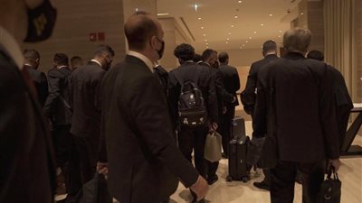 بعثة الأهلي تتناول وجبة الإفطار في الغرف المخصصة لها