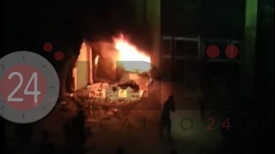 النيران تلتهم 3 طوابق من مخزن الأحذية بمنطقة فيصل (فيديو)