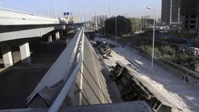 مصرع شخص وابن أخيه إثر انهيار كوبري بقرية عرب أبو كريم بأسيوط