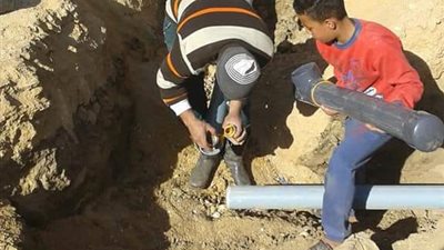 الانتهاء من تنفيذ أعمال الصيانة وتركيب خطوط المياه بالمنيا (صور) 