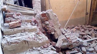 انهيار منزل دون خسائر بشرية بأسيوط