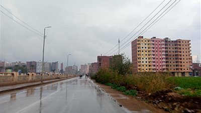 هطول أمطار غزيرة ومتوسطة بمعظم أنحاء محافظة كفر الشيخ