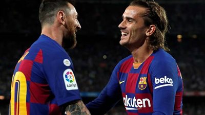 قبل مواجهة الليلة.. أرقام مرعبة لميسي وجريزمان أمام ريال بيتيس