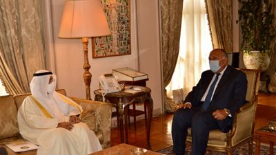 سامح شكري يستقبل أمين عام مجلس التعاون الخليجي