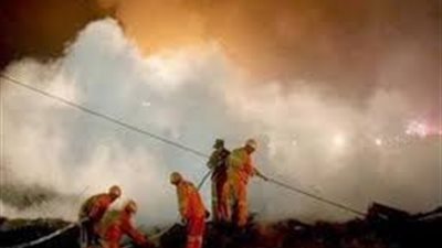 انفجار ماسورة الغاز الطبيعي الرئيسية بمحيط سوق السيارات بمدينة نصر