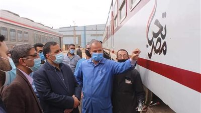 رئيس السكة الحديد: لدينا خطة لتطوير 1223 عربة بورش كوم أبو راضي بنهاية 2021
