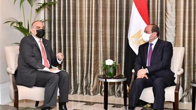 السيسي ورئيس وزراء الأردن يؤكدان على مبدأ التسوية السياسية لمختلف النزاعات بالمنطقة