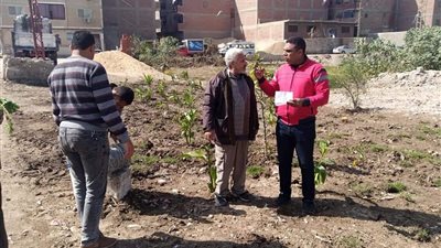 رئيس مدينة المنيا: تحويل نقطة تجمع للقمامة إلى مسطح أخضر لرفع مستوى النظافة